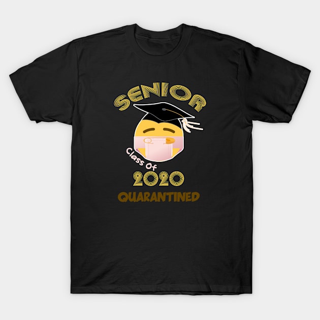 Class of 2020 Graduation Shirt Senior Funny Quarantine 2020 T-Shirt by DesignerMAN